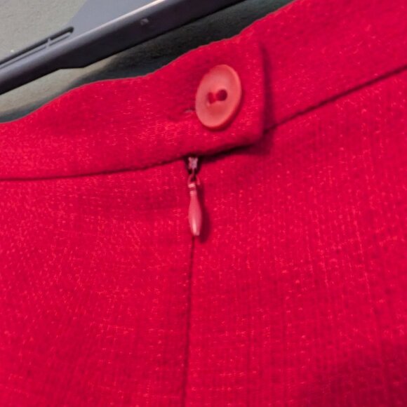 Vintage A & K Designs long red skirt - size 10 - Picture 5 of 7